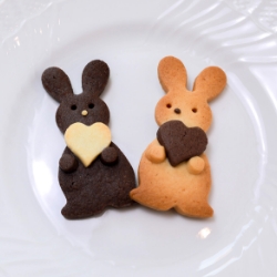 ハートうさぎクッキー
